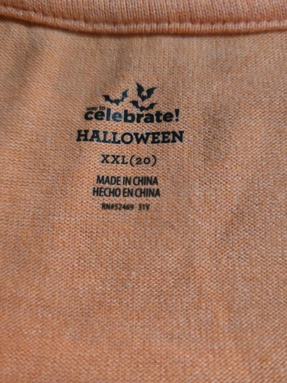 Way to Celebrate Halloween Jack O Lantern Long Sleeve Shirt Orange XXL (20) - Picture 4 of 10
